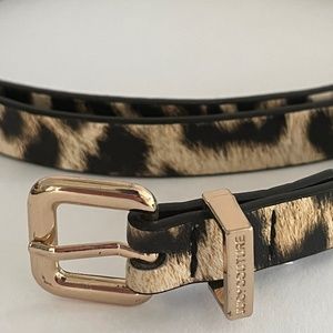 Juicy Couture Animal Print Skinny Belt